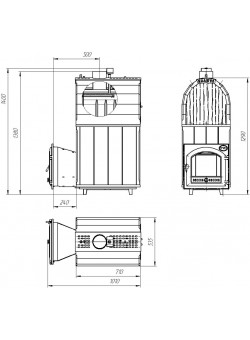 Печь Калита Арочная Pro