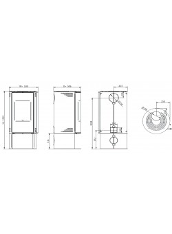 Печь-камин Solzaima Amber