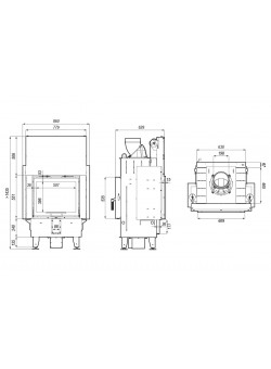 Каминная топка DEFRO HOME INTRA SM T G