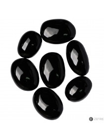 Декоративные керамические камни черные 7 шт (ZeFire)