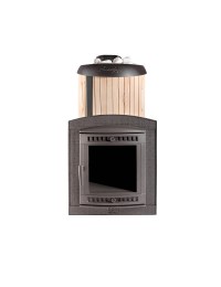 Печь банная "Атмосфера XL" ламели "Окаменевшее дерево" наборные