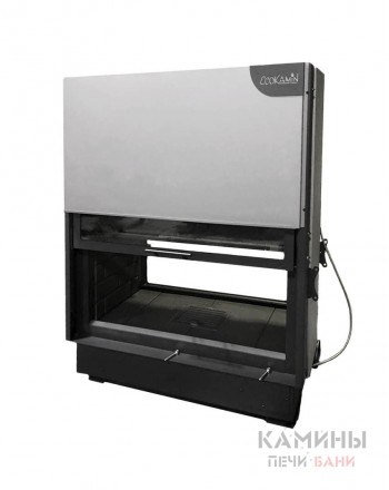 Каминная топка ВЕГА 1000 TB туннельная черный шамот