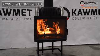обзор каминной топки KAWMET W17 EKO 16.1 кВт
