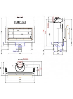Топка-камин Brunner BKH 5.0 flat 42-98 ST
