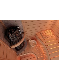 Печь для бани SAWO TOWER вертикальная, угловые, 3 кВт, TH2-30NS-CNR, выносной пульт (пульт и блок мощности докупаются отдельно)