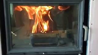 Горение каминной топки Каминная топка KAWMET W17 EKO 12.3 кВт