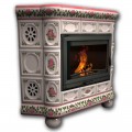 Изразцовый камин Медальон КимрПечь угловой Роспись Изразцовый камин Медальон КимрПечь угловой Роспись