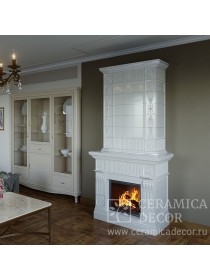 Изразцовый камин Бристоль. Цвет: Арктика