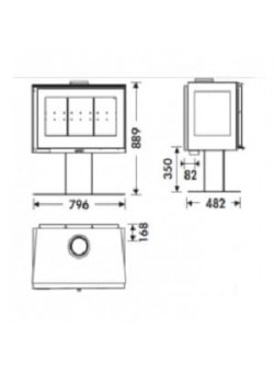 Печь-камин Panadero Mistral 3V