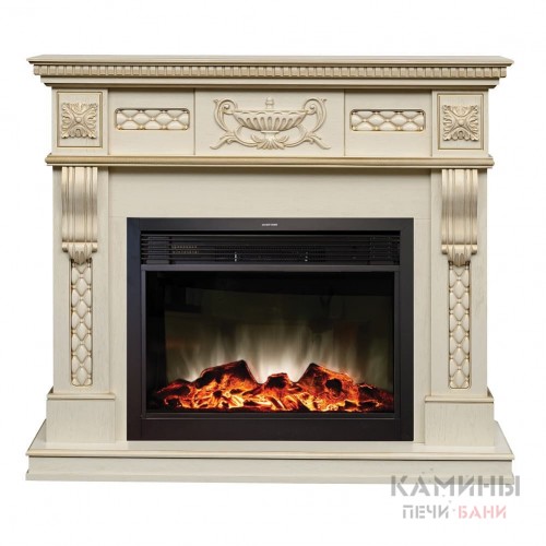 Электрокамин Corsica Lux WT с Moonblaze LUX BL