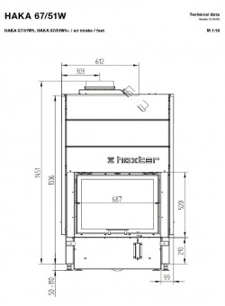 Каминная топка Hoxter HAKA 63/51Wh