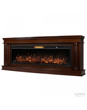 Каминокомплект: Очаг Royal Thermo Aurora RTFP/P-AR60LS, портал Olympia 60 CO, канадский дуб