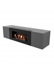 Тумба с биокамином Firelight BFP-P1600 графит