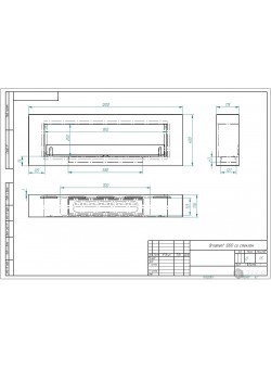 Биокамин Ornament 1200 со стеклом (ESTETIC FLAME) Zefire