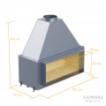 Встраиваемый дровяной камин LOGOSS 50/110