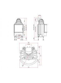 Каминная топка Schmid Ronda 55s