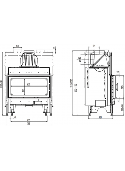 Каминная топка Austroflamm 75x39 K 2.0