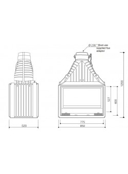 Топка Cheminees Philippe 846 4V DF PR