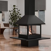 Дровяной камин Traforart Vulcano Central Enclosure