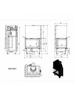 Каминная топка Kratki MBZ/L/BS/G