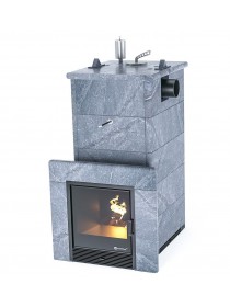 Печь ИзиСтим «СОЧИ» В ПОЛНОЦЕННОМ КОЖУХЕ С БОКОВЫМ ПОДКЛЮЧЕНИЕМ