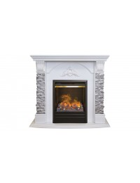 Электрокамин Athena GR WT c очагом 3D Olympic