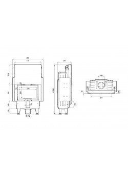 Каминная топка INTRA SM SLIM G