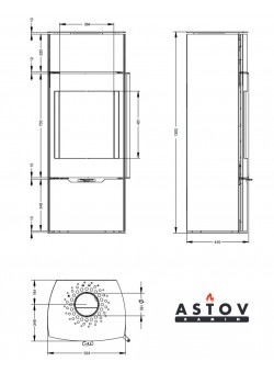 Камин Астов F 451 L