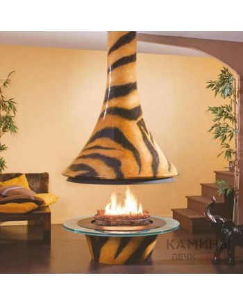 Центральный камин Eva 992 Savane открытый JC Bordelet 