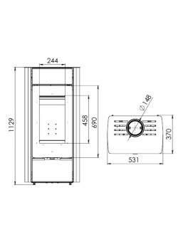 Печь-камин Мета-Бел Нарочь В