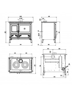 Печь камин La Nordica Milly