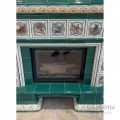 Изразцовая облицовка изразцами "Охота" топки Астов М700