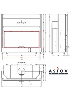 Каминная топка АСТОВ ПС 12057