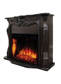 Каминокомплект ELLADA/ЭЛЛАДА Античный дуб с очагом Электроочаг FIRESPACE/ФАЕРСПЕЙС 33