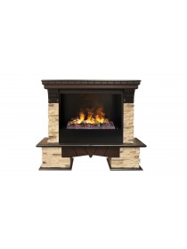 Электрокамин Rockland 26 AO с очагом 3D Cassette 630 + Black вставка