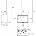 Каминная топка LL Calor ATRIUM 70 + T Каминная топка LL Calor ATRIUM 70 + T