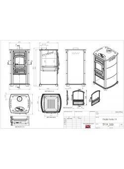 Печь-камин Bella Thalia Forte