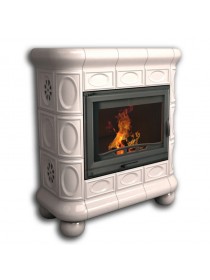 Изразцовый камин Медальон пристенный однотонный А