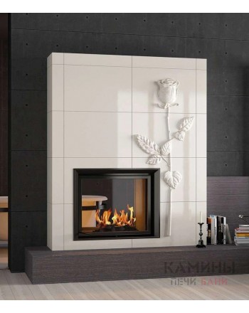 Изразцовый камин Роза