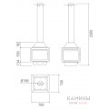 Центральный камин кубической формы Traforart Ariadna Центральный камин кубической формы Traforart Ariadna