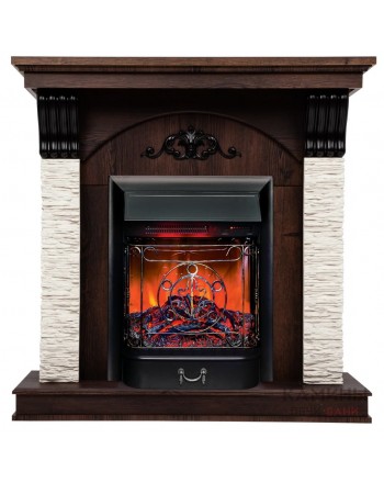 Электрокамин Corfino NT с очагом Majestic Lux BL S