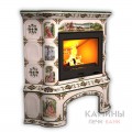 Изразцовый камин КимрПечь Прованс угловой с дровником Художественный Изразцовый камин КимрПечь Прованс угловой с дровником Художественный