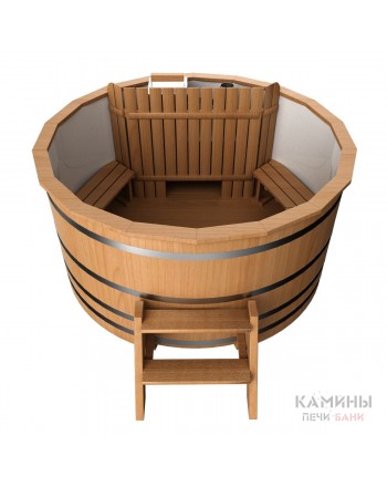 Офуро с пластиковой вставкой высота 1,2 м