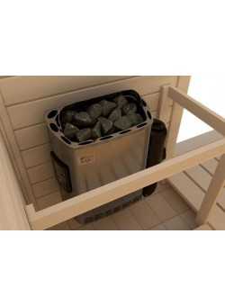 Печь для бани SAWO MINI MN-23NB-Z (2,3 кВт, встроенный пульт, внутри оцинковка, снаружи нержавейка)