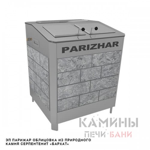 Электрическая паротермальная печь «ПАРиЖАР» 24 кВт (380 В) облицовке из природного камня для сауны и бани Электрическая паротермальная печь «ПАРиЖАР» 24 кВт (380 В) облицовке из природного камня для сауны и бани
