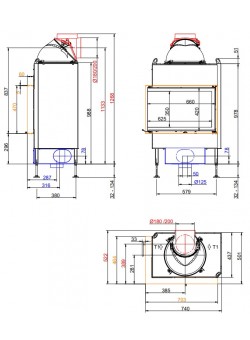 Топка-камин Brunner ECK BKH 42-66-42 DTL