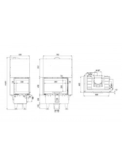 Каминная топка DEFRO HOME INTRA S BL MINI G OPTI