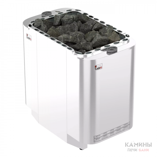 Печь для бани SAWO SUPER SAVONIA COMBI SAVC-180NS-Z (18 кВт, с парогенератором,внутри оцинковка, снаружи нержавейка), выносной пульт (пульт и блок мощности докупаются отдельно) для бани и сауны