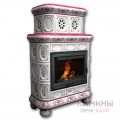 Изразцовый камин Медальон КимрПечь пристенный двухъярусный Роспись Изразцовый камин Медальон КимрПечь пристенный двухъярусный Роспись