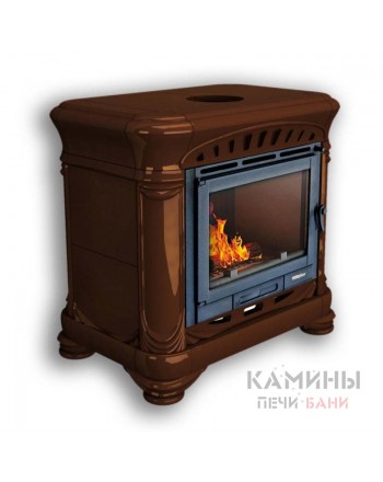 Изразцовый камин Модерн пристенный однотонный В